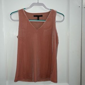 White House Black Market Pink Velvet Tank